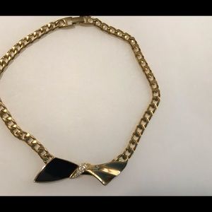 Another 14” Gold-tone Collar Necklace